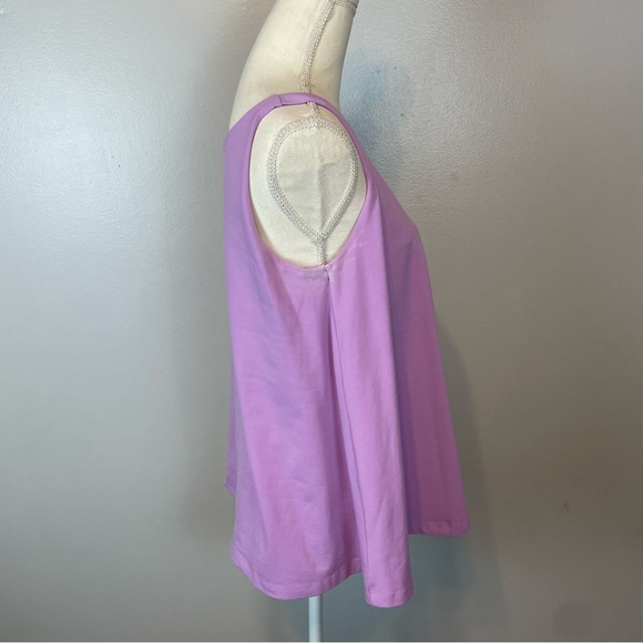 Susana Monaco Purple Tank Top Built In Bra Size Medium - Picture 9 of 11